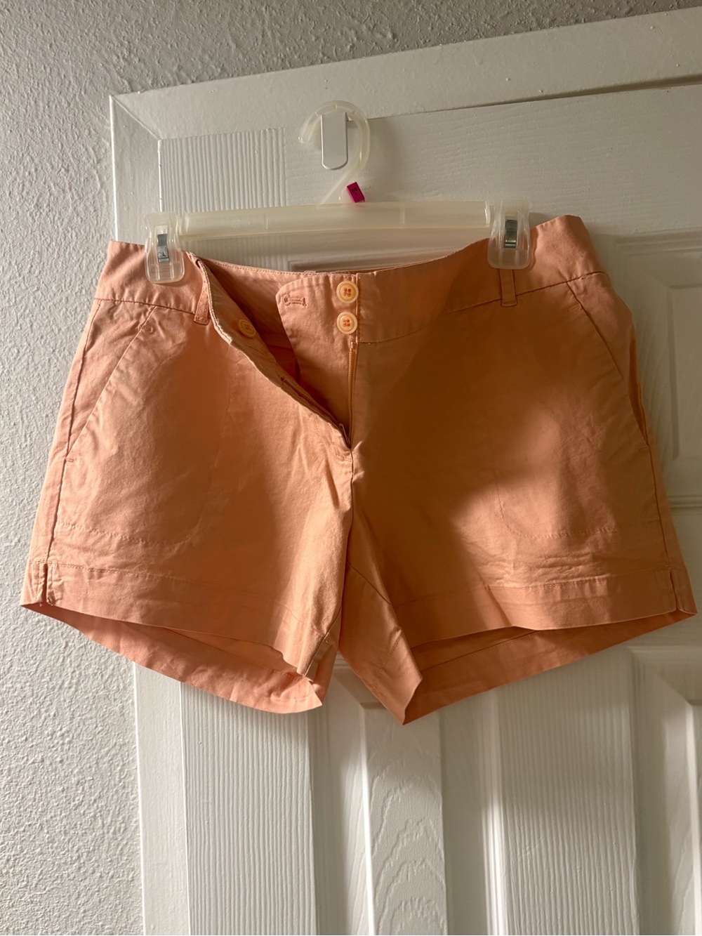The Limited Peach High Waist Cotton-Blend Shorts